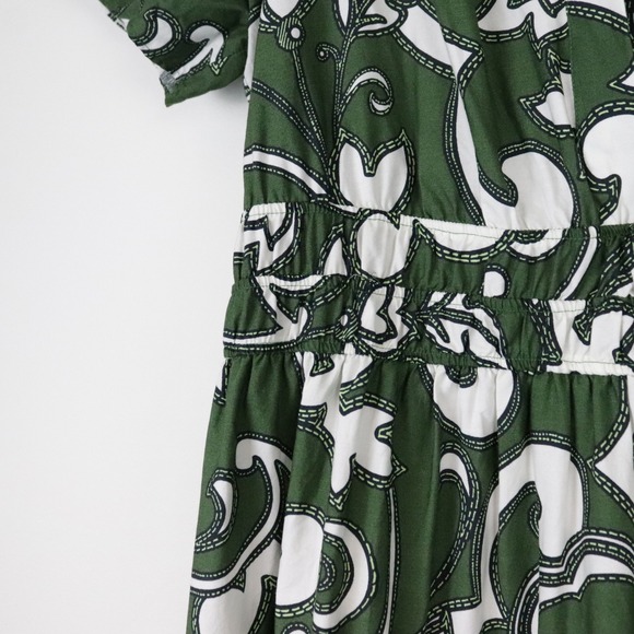 Anthropologie Somerset Maxi Dress Hunter Dark Green Paisley 1X - Picture 8 of 12